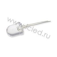 Светодиод ICL-10mm LE32 (yellow, 2000-2200mcd, clear)
