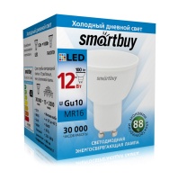 Светодиодная (LED) Лампа Smartbuy-Gu10-12W/6000 (SBL-GU10-12-60K)/100