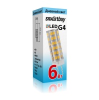Светодиодная (LED) Лампа Smartbuy-G4-220V-6W/4000/G4 (SBL-G4220 6-40K)