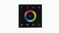 Сенсорная панель T13 Black IC74 (220V, RGB, 4 zone, DMX12, RF 2.4GHz)