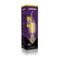 Светодиодная (LED) Свеча на ветру Лампа FIL Smartbuy-C37-8W/3000/E14 (SBL-C37FCan-8-30K-E14)