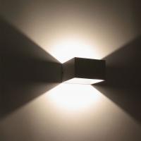 Светильник настенный светодиодный JH-BD-B03 DHL24 (220V, 7W, белый корпус, warm white)