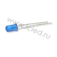 Светодиод ICL-5mm LE73 (blue, 2000-3000 mcd, diffuse)