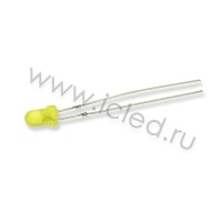 Светодиод ICL-3mm LE67 (yellow, 500-700 mcd, diffuse)
