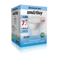 Светодиодная (LED) Лампа Smartbuy-Gu5,3/ 12V-07W/4000 (SBL-GU5_3-07-40K-12V)