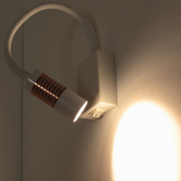 Светильник светодиодный прикроватный DH16 (220V, 5W, warm white, белый корпус)