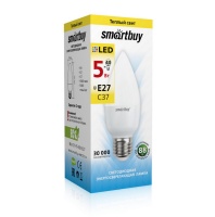 Светодиодная (LED) Лампа Smartbuy-C37-05W/3000/E27 (SBL-C37-05-30K-E27)