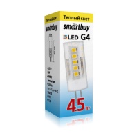 Светодиодная (LED) Лампа Smartbuy-G4-4,5W/3000/G4 (SBL-G4 4_5-30K)