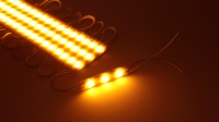 Светодиодный модуль 3 led 6011 MOD90 (1,5W, 12V, yellow, IP65)