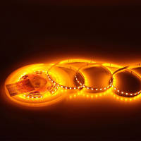 Светодиодная лента Standart Pro class, 2835, 120 led/m, 5mm, без скотча, yellow, 24V, IP20, SL7