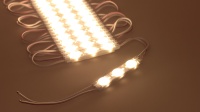 Светодиодный модуль 3 led 6011 MOD86 (1,5W, 12V, warm white, IP65)
