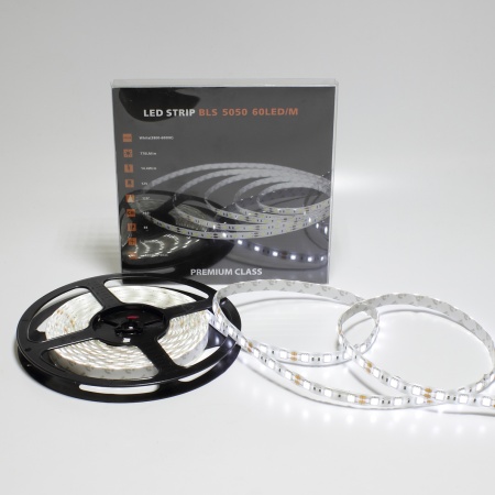 Светодиодная лента Class Premium, 5050, 60 led/m, White, 12V, IP65, А22