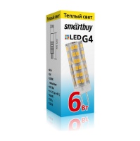 Светодиодная (LED) Лампа Smartbuy-G4-220V-6W/3000/G4 (SBL-G4220 6-30K)