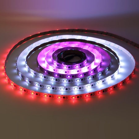 Светодиодная лента 5050, 30 led/m, V600, RGB-SPI (IC1804), 12V, IP65