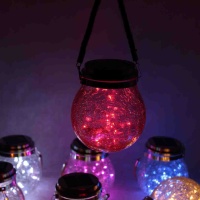 Светильник декоративный горшочек на солнечных батареях, red, GOR4