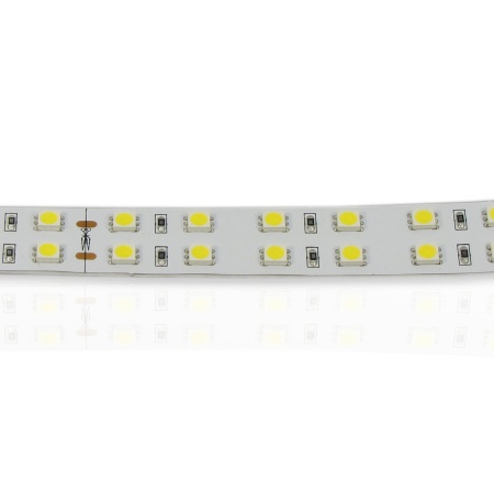 Светодиодная лента Standart PRO class, 5050, 120 led/m, двухрядная, white, 24V, IP33, P133