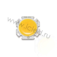 Светодиодная COB матрица P28-01L W8 (9-11V, 3W, 300mA, white)