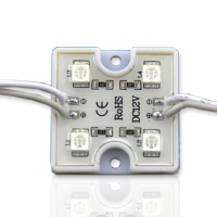 Светодиодный модуль квадратный 5050-4 (1,44W, 12V, Green)