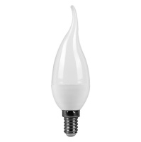 Светодиодная (LED) Свеча на ветру матовая Лампа Smartbuy-C37-07W/4000/E14 (SBL-C37Tip-07-40K-E14)