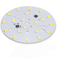 Светодиодная матрица 5730, 20 led, 220V, 10W, Ф80mm, D162, warm white