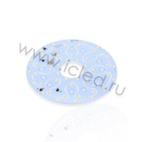 Светодиодная матрица 5730, 24+24 led, 220V, 12+12W, Ф185/161mm, D207, warm white