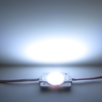 Светодиодный модуль прямоугольный 3030-1 ZCD1L (1,2W, 12V, Cool White)