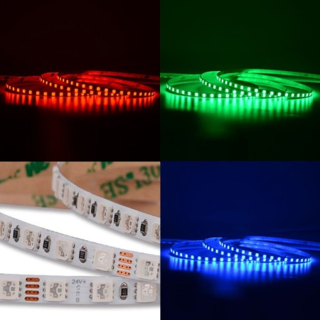 Светодиодная лента LUX class, 3838, 120led/m, P5, RGB, 24V, 12W/m, IP20, A221