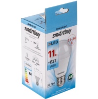Светодиодная (LED) Лампа Smartbuy-A60_12-24В-11W/4000/E27 (SBL-A60_12-24-11-40K-E27)