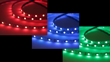 Светодиодная лента S-образная 5050, 48led/m, RGB, 12V, IP20, BA9