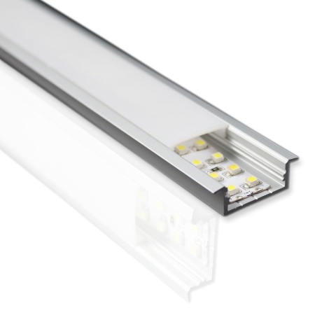 Алюминиевый профиль врезной 043 (2000x31x11мм с рассеивателем)