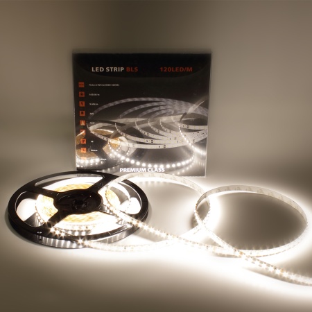 Светодиодная лента Class Premium, 2835, 120 led/m, day white, 24V, IP33, A351