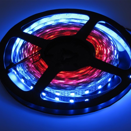 Светодиодная лента LUX class, 5050, 60 led/m, V62, RGB-SPI (WS2811A), 5V, белый шлейф, IP33