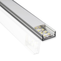 Алюминиевый профиль 044 (2000х19,6х10мм с рассеивателем)