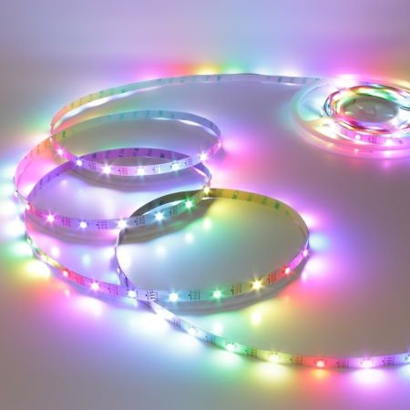 Светодиодная лента LUX class, 5050, 30 led/m, V70, RGB-SPI, WS2811A controlled, 5V, IP33