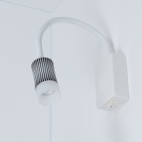 Светильник светодиодный прикроватный DH17 (220V, 5W, warm white, белый c черным корпус)