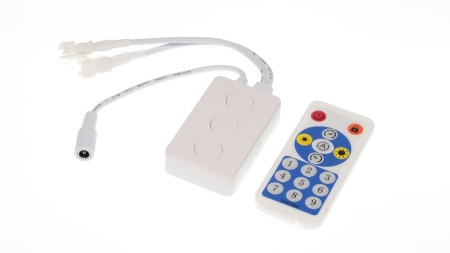 Контроллер SP601E S375 (5-24V, 2х600pix, SPI, пульт+ управление по Bluetooth)