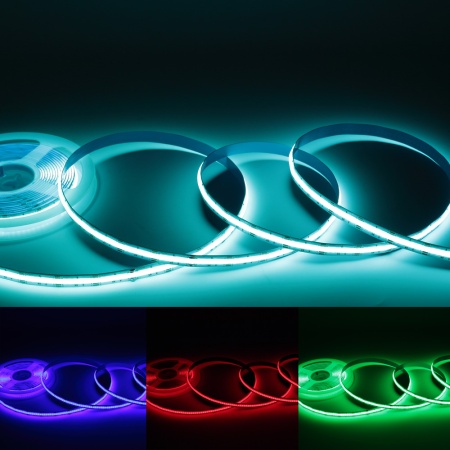 Светодиодная лента COB, 840 chip/m, RGB, 24V, IP20, A238
