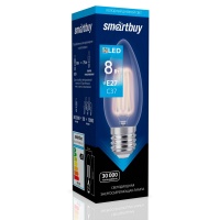 Светодиодная (LED) Лампа FIL Smartbuy-C37-8W/6000/E27 (SBL-C37F-8-60K-E27)