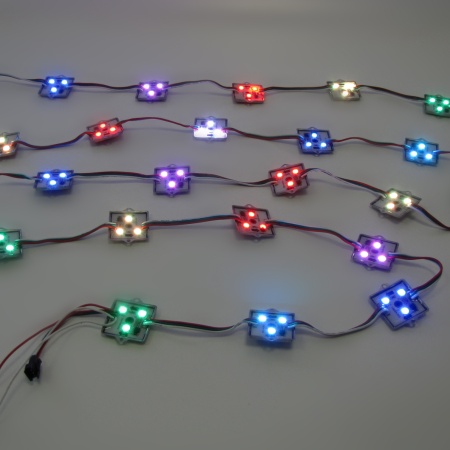 Светодиодный управляемый модуль MS107 M3535-12V-3Led-smd5050-WS2811