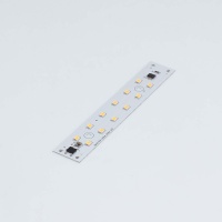 Светодиодная линейка 2835, 2х6 led, 220V, 5W, 120mm, D173, warm white