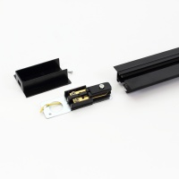 Трек для спотов встраиваемый 2L 2м NX47 (однофазный, 2 провода, черный)