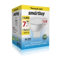Светодиодная (LED) Лампа Smartbuy-Gu5,3/ 12V-07W/3000 (SBL-GU5_3-07-30K-12V)