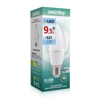 Светодиодная (LED) Лампа Smartbuy-C37-9,5W/4000 (SBL-C37-9_5-40K-E27)