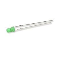 Светодиод ICL-3mm LE66 (green, 2000-3000 mcd, diffuse)