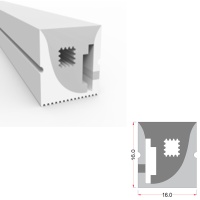 Cиликоновая оболочка T1616 S8 (16*16mm, psb 12mm, боковое)