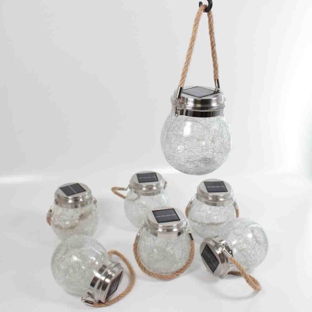 Светильник декоративный горшочек на солнечных батареях, white, GOR1