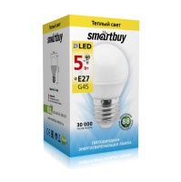 Светодиодная (LED) Лампа Smartbuy-G45-05W/3000/E27 (SBL-G45-05-30K-E27)