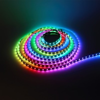 Светодиодная лента LUX class, 5050, 60 led/m, V62B, RGB-SPI (WS2812B), 5V, белый шлейф, IP33