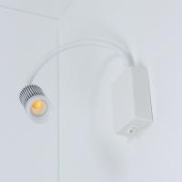 Светильник светодиодный прикроватный DH17 (220V, 5W, warm white, белый c черным корпус)