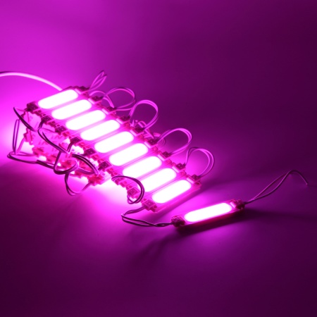 Светодиодный модуль 5730-6 MOD84 (12V, 1.5W, pink, IP44)